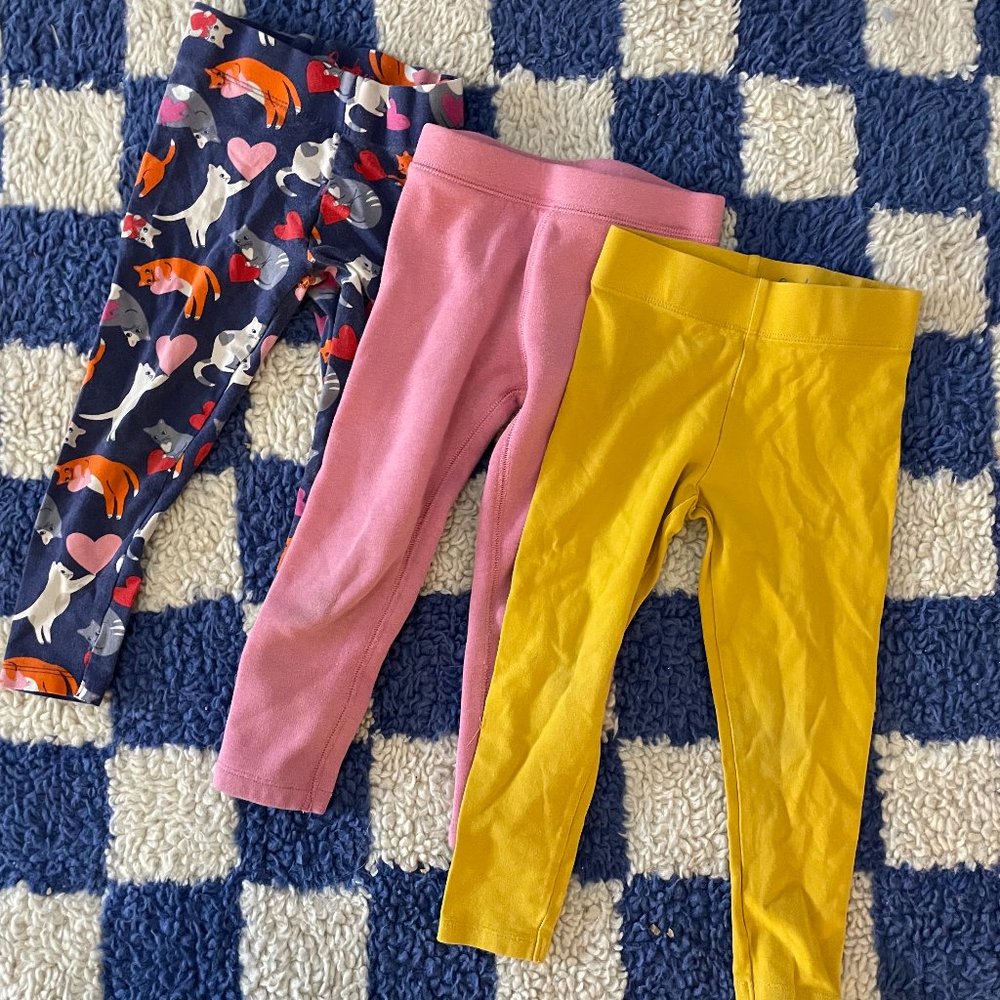 3 Pack Boden Girls Leggings 3-4T